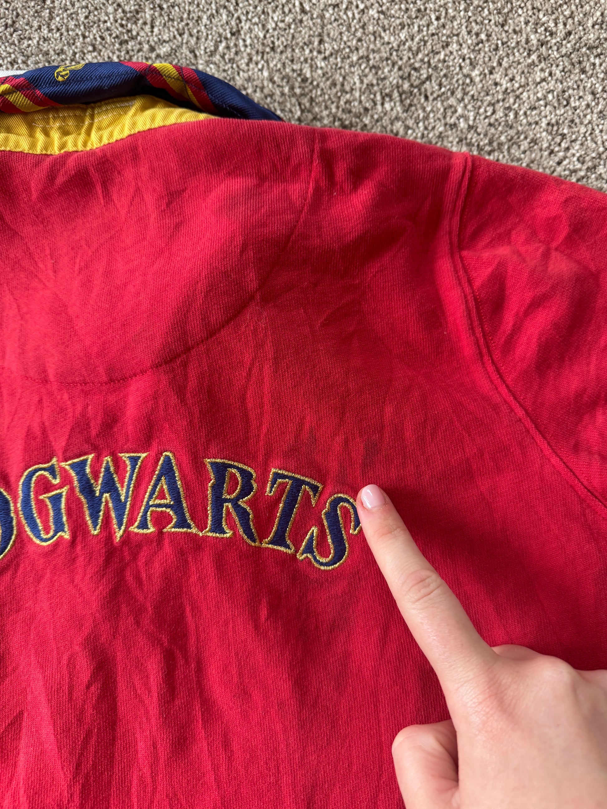 Aged 13-14 Mini Boden Red Harry Potter Hogwarts Polo Shirt