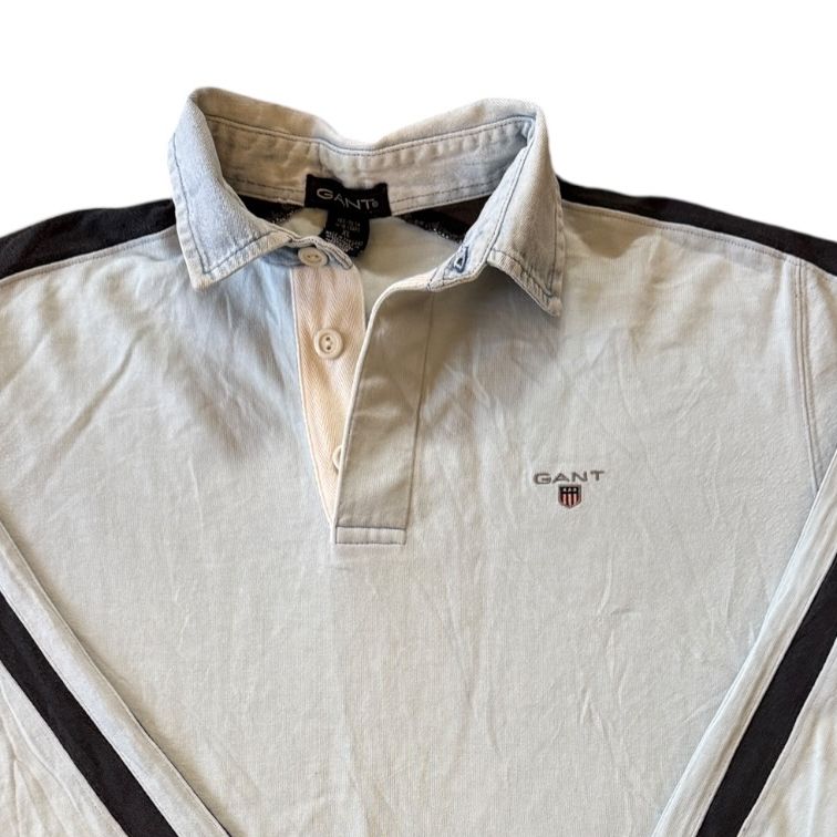 Aged 11-12 Gant Light Blue Rugby Shirt
