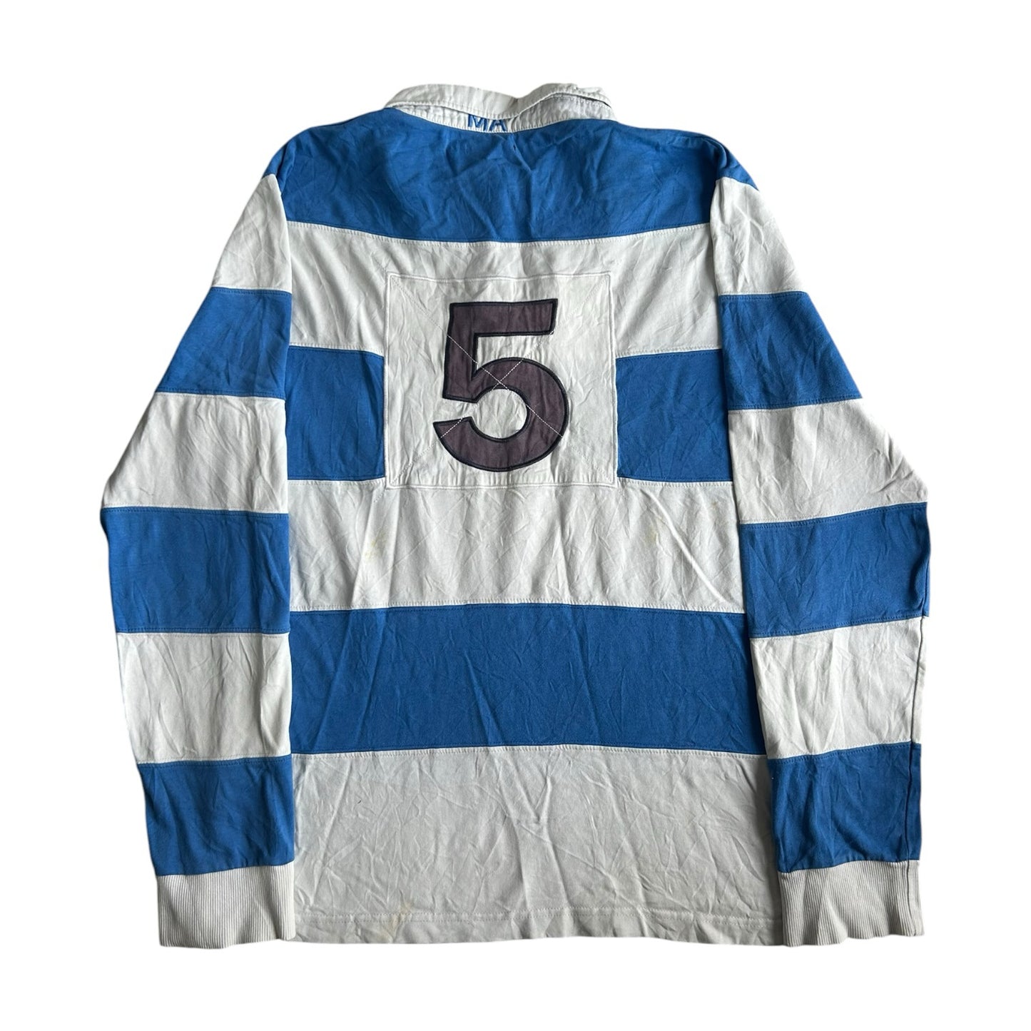 Extra large Ma Sport Blue and White Rugby Shirt