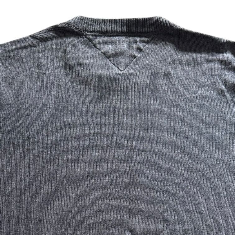 Extra large Tommy Hilfiger Grey Knitted Round Neck Jumper