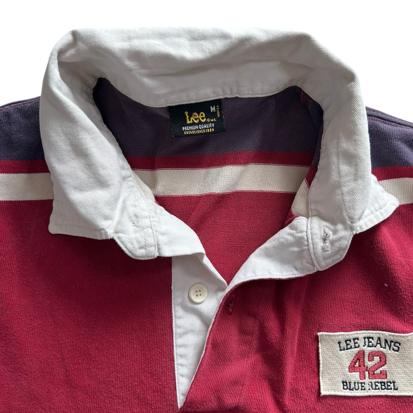 Medium Lee Red Rugby Shirt