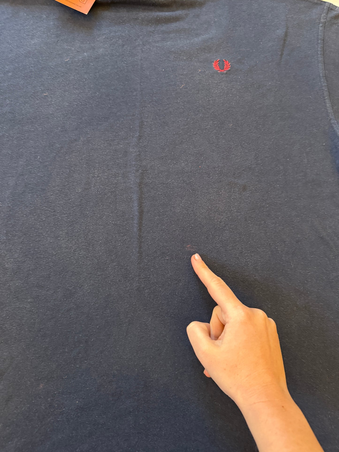 Medium Fred Perry Navy T-Shirt