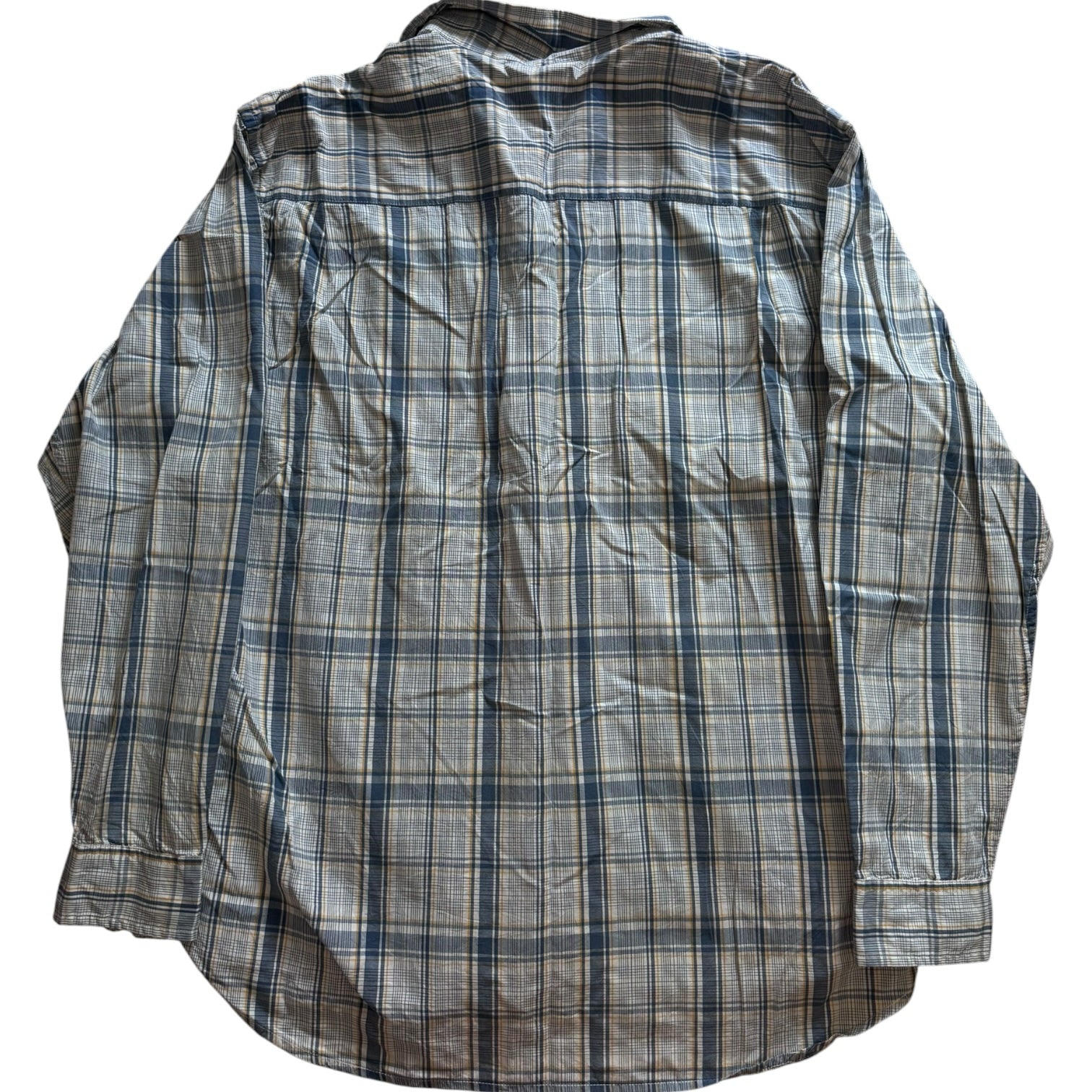 Extra large Nautica Blue Plaid Long Sleeved Shirt