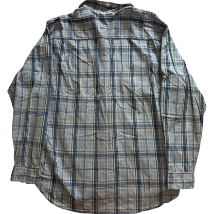 Extra large Nautica Blue Plaid Long Sleeved Shirt