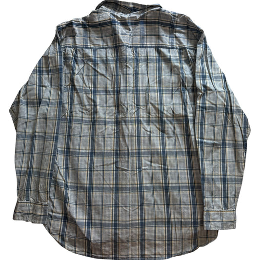 Extra large Nautica Blue Plaid Long Sleeved Shirt