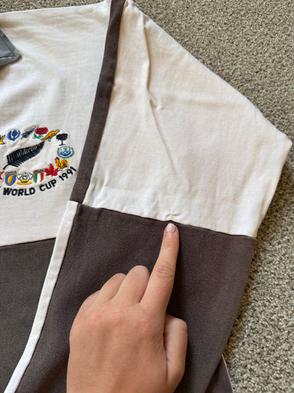 Large Rugby World Cup 1991 Brown Rugby Shirt