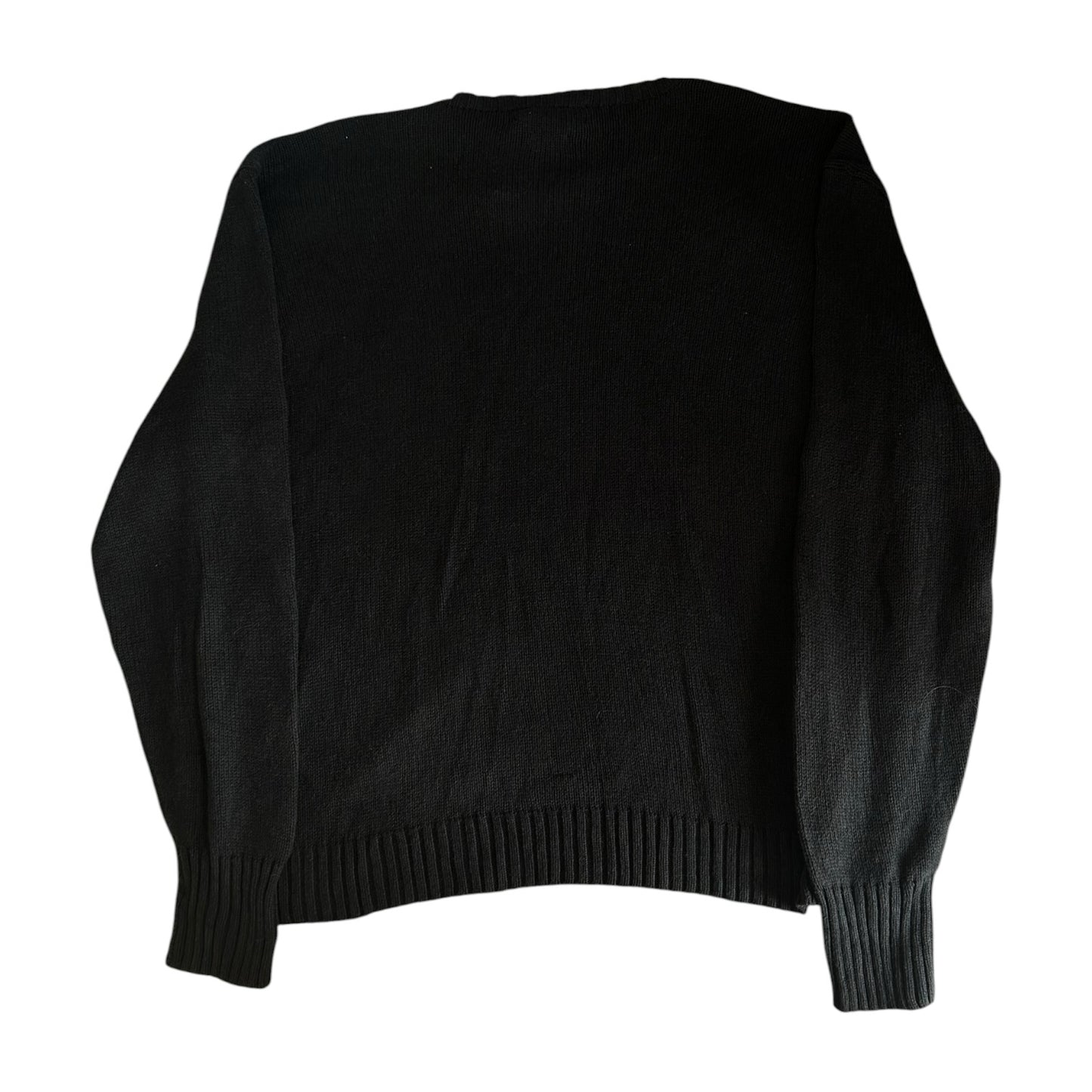 XXL Ralph Lauren Black Knitted Crewneck Jumper