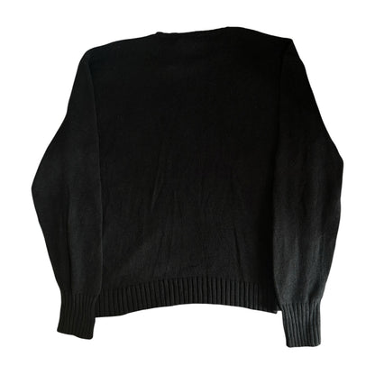 XXL Ralph Lauren Black Knitted Crewneck Jumper