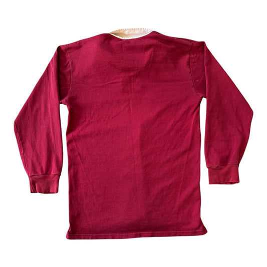 Medium Ralph Lauren Burgundy Red Rugby Shirt