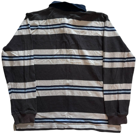 Small Tiffosi Brown Striped Rugby Shirt