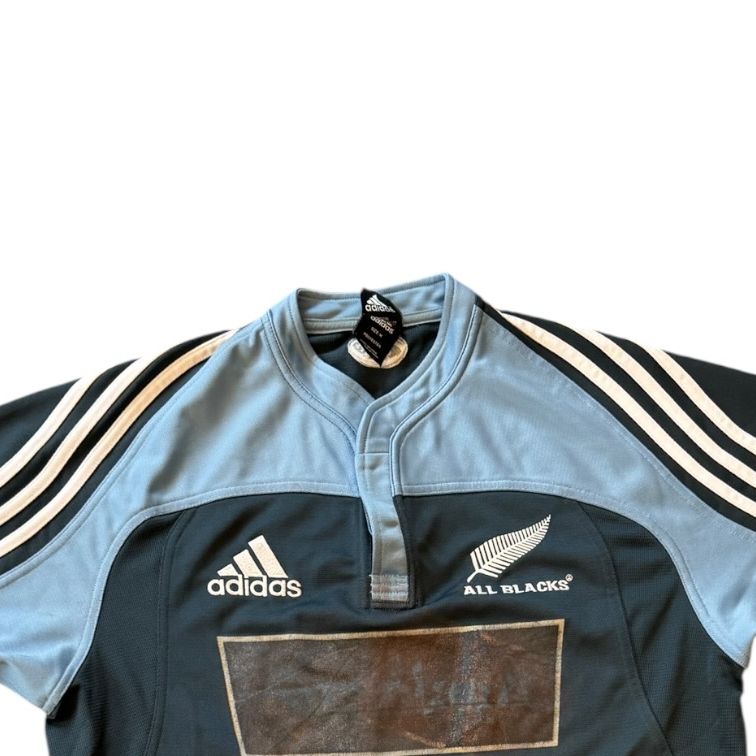 Medium Adidas 2003 New Zealand All Blacks Navy Rugby Shirt