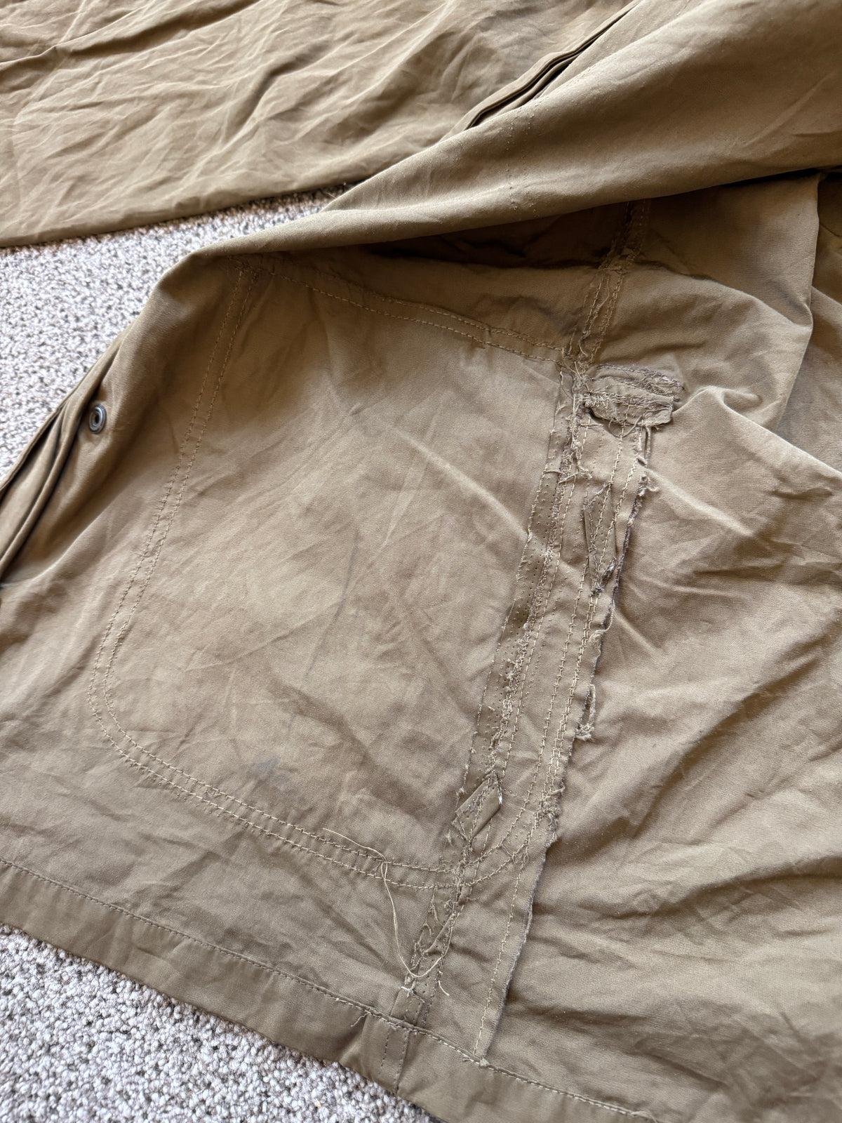 3XL Barbour Tan Light Brown Sanderling Casual Jacket (replaced pockets)