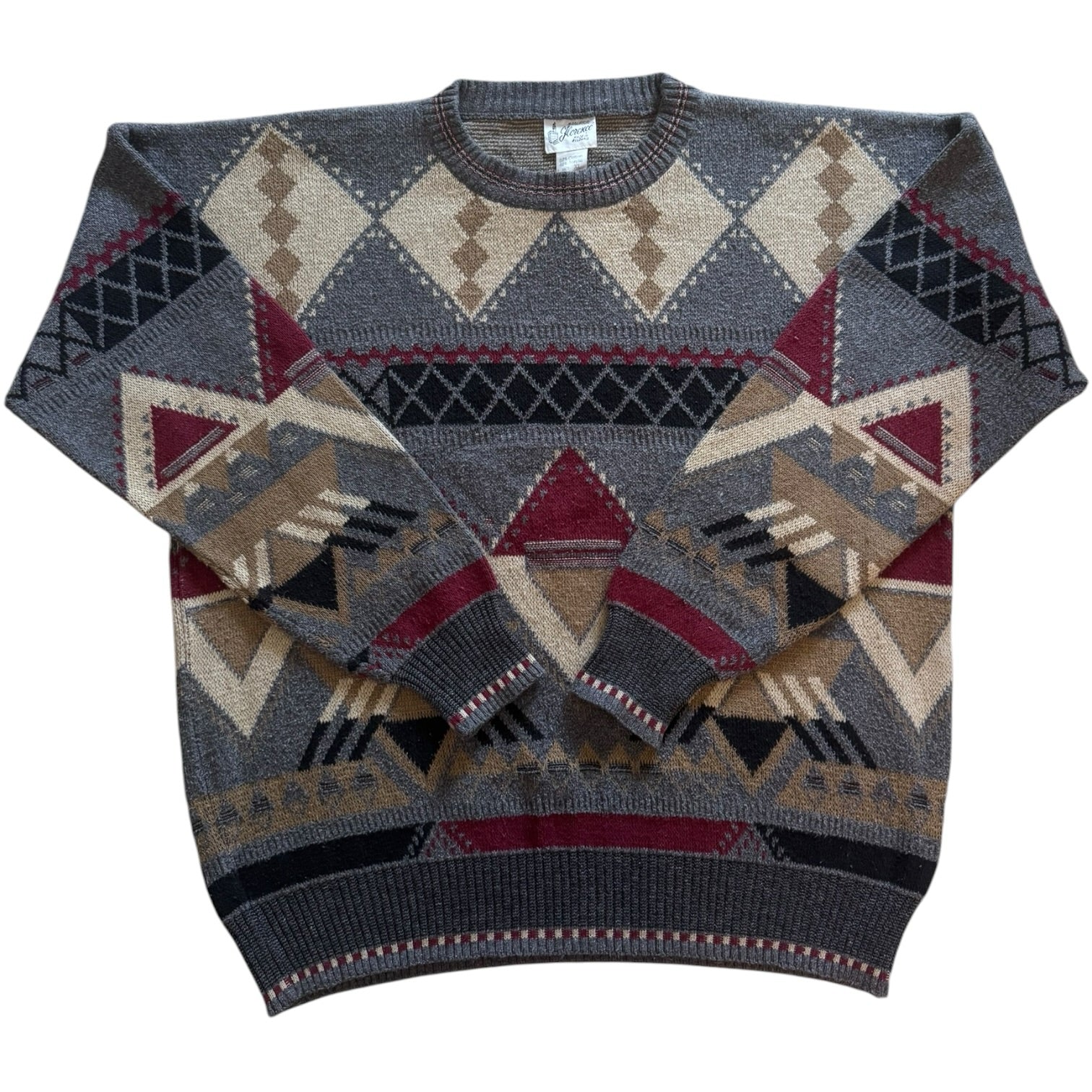 Extra large Florence Blue Funky Knit Jumper