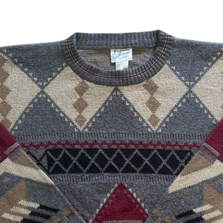 Extra large Florence Blue Funky Knit Jumper