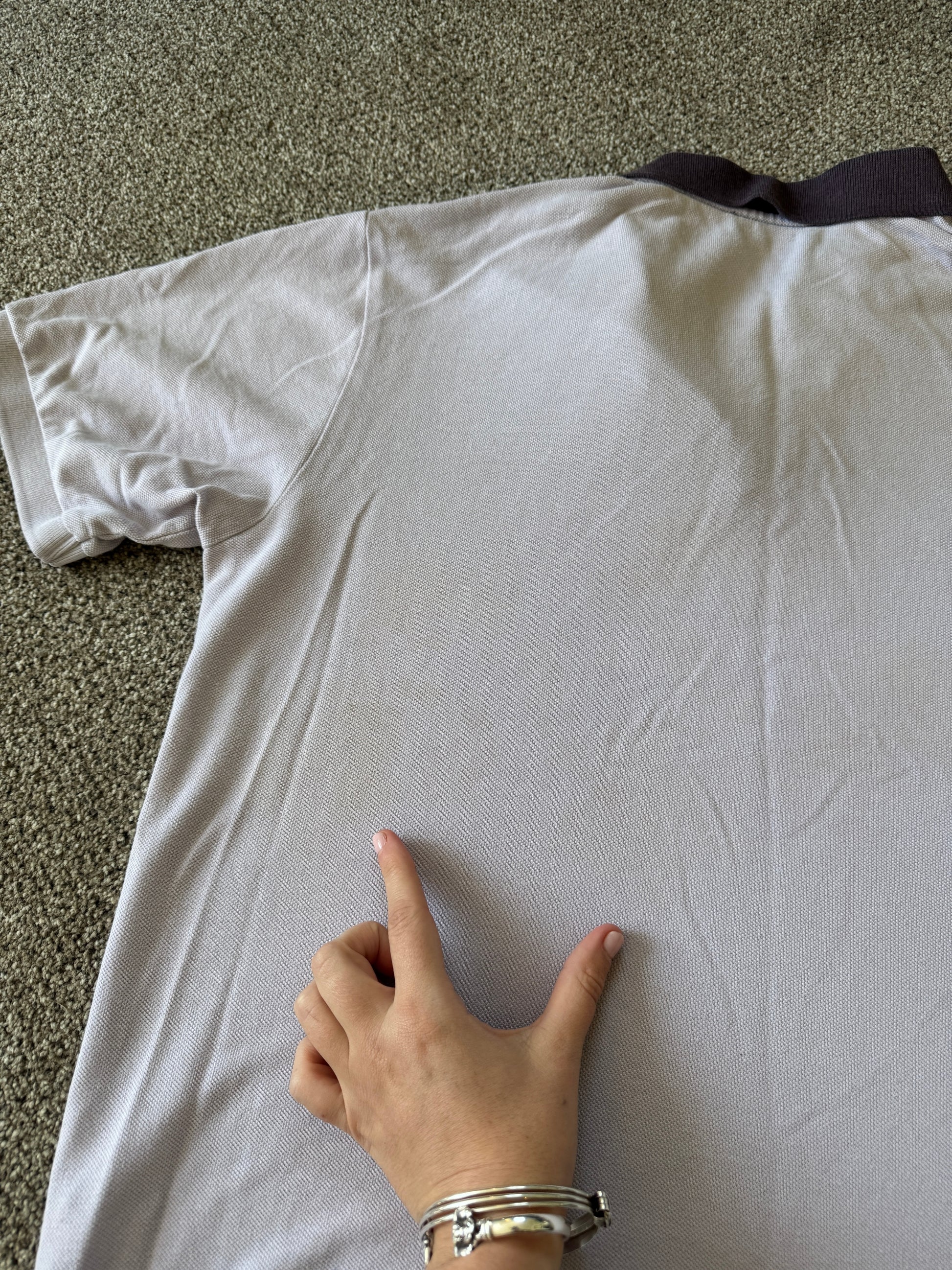 Large Yves Saint Laurent Light Pink Polo Shirt