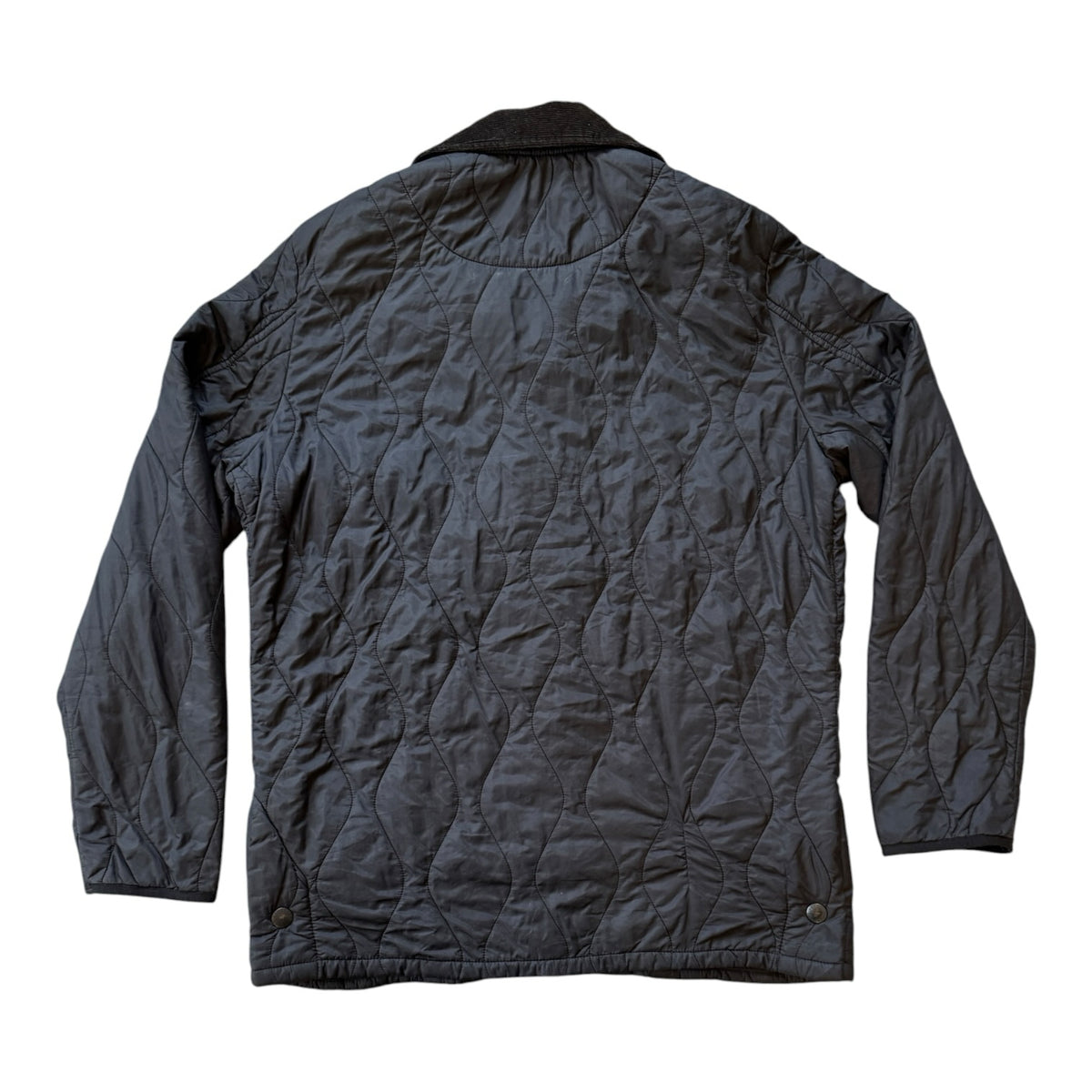 Medium Barbour Navy Liddesdale Track Quilt Coat