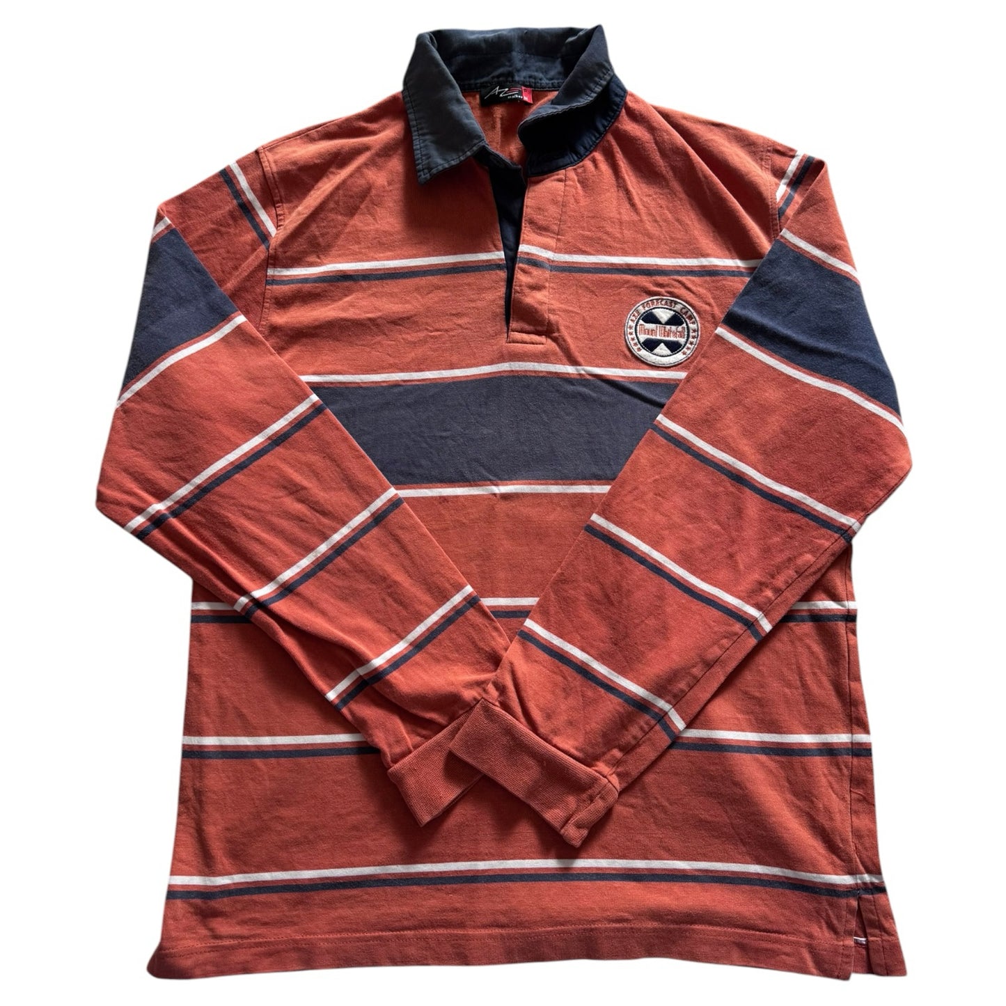 Medium Aze Orange Striped Rugby Shirt