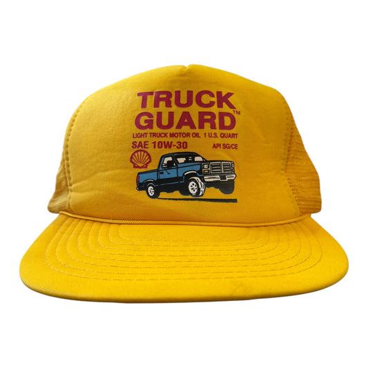 Shell Yellow Truck Guard Trucker Cap