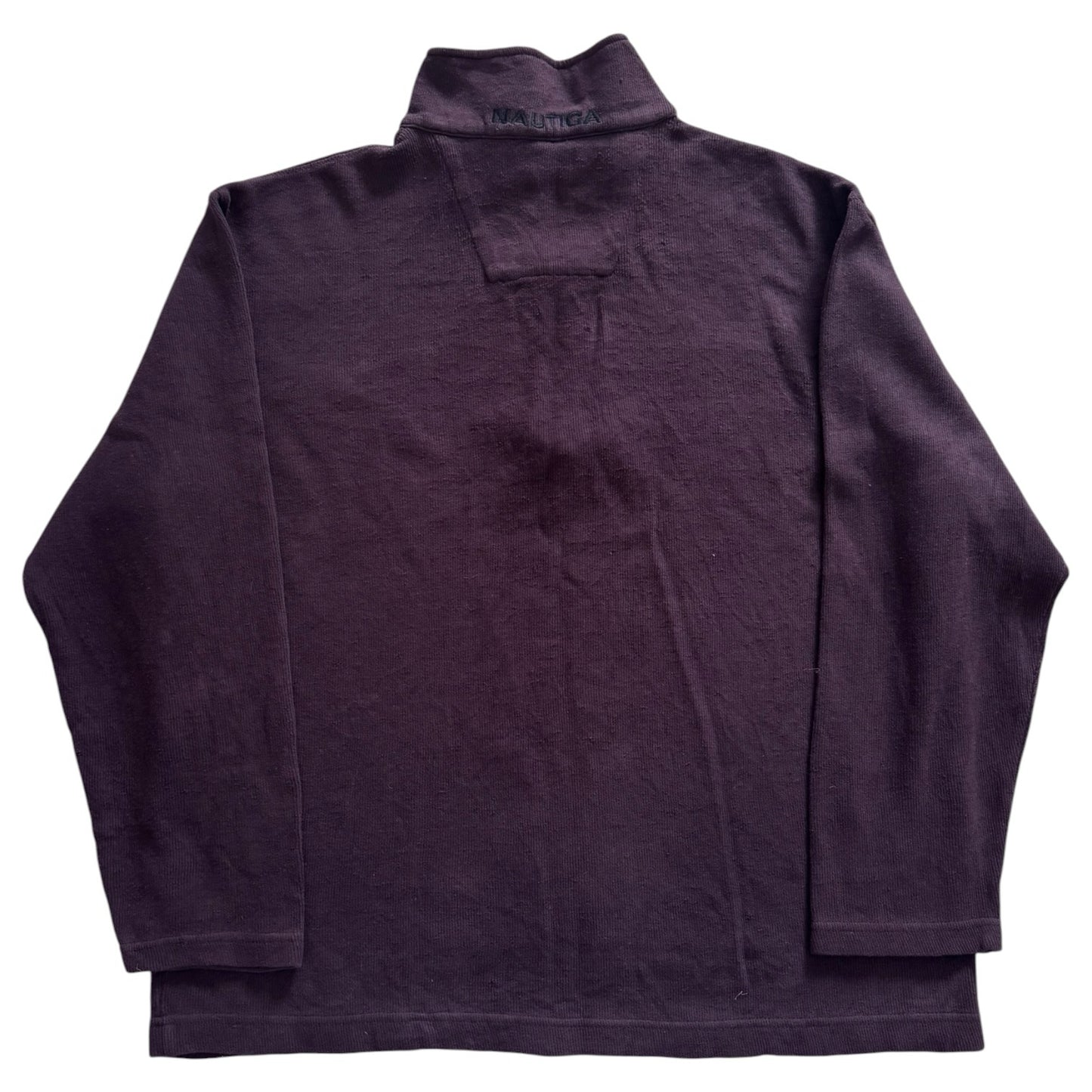 Medium Nautica Burgundy/Purple 1/4 Zip Jumper