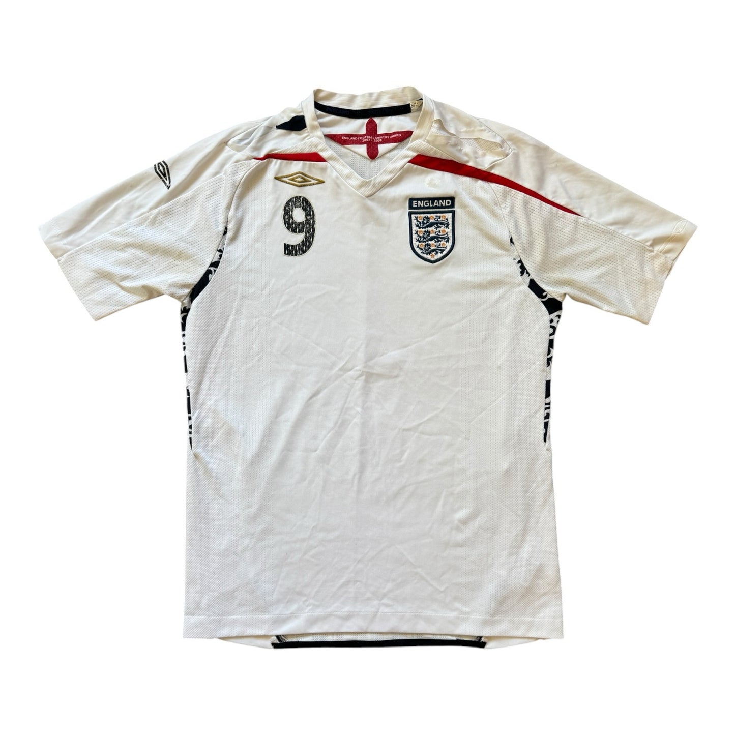 Extra small 2007-09 Umbro White Rooney England Football Shirt