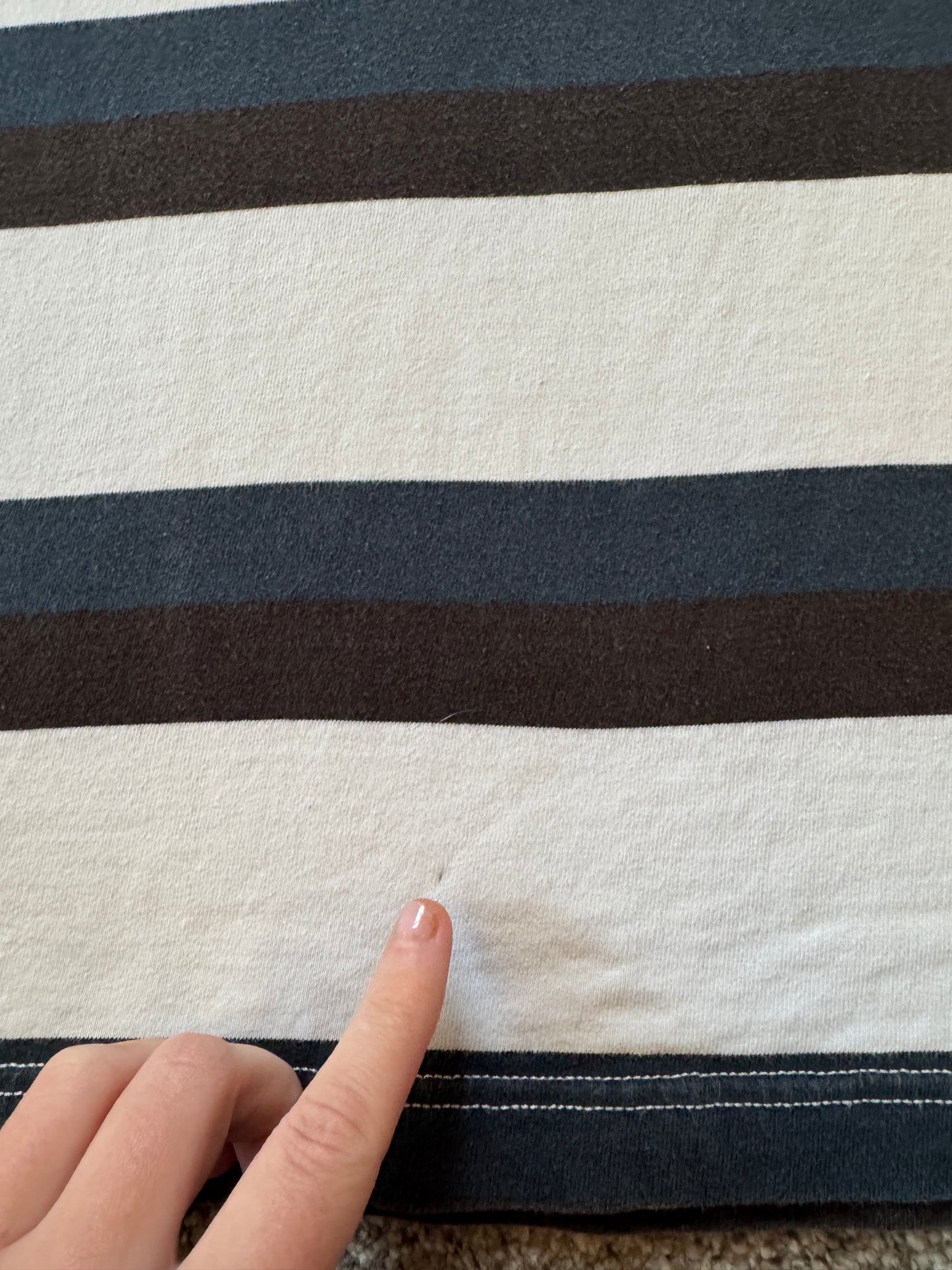 Extra large Adidas White And Navy Rugby Shirt