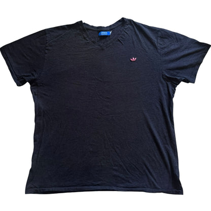 3XL Adidas Washed Black V-Neck T-Shirt