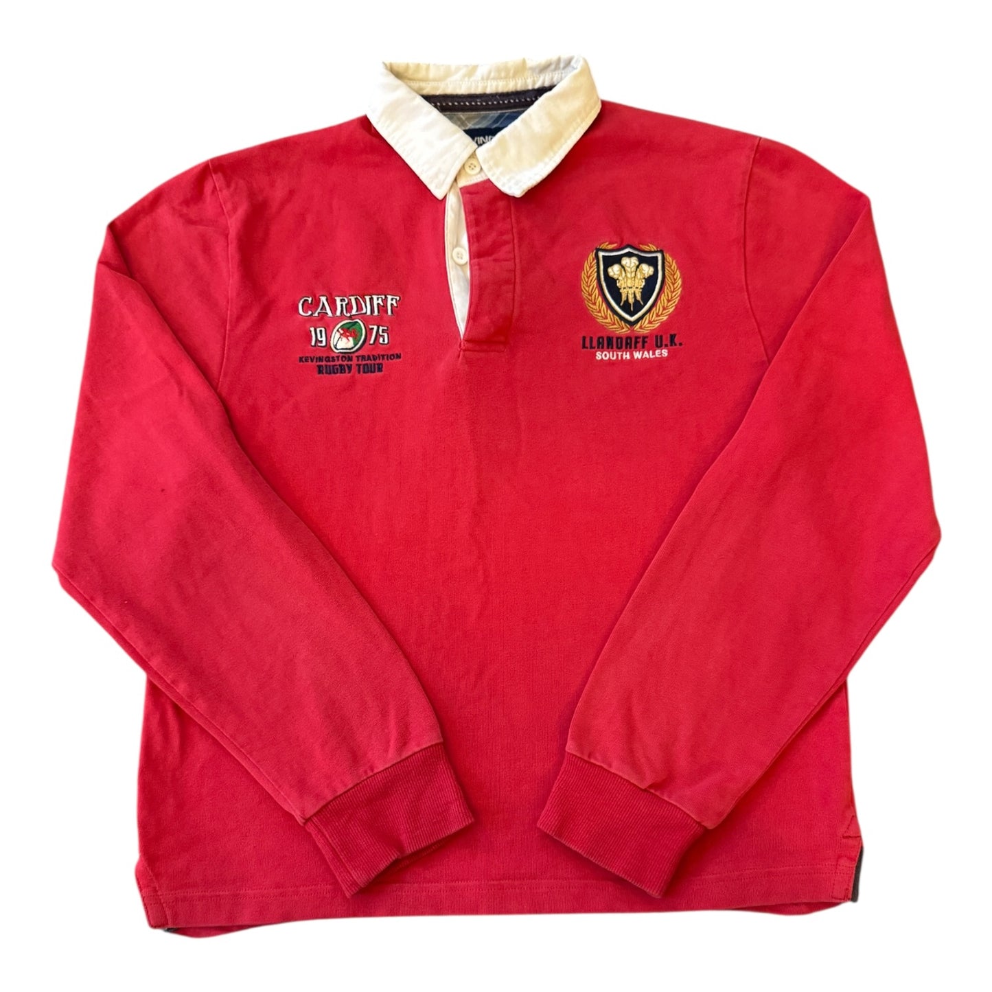 Small Kevingston Red Cardiff Wales Rugby Shirt