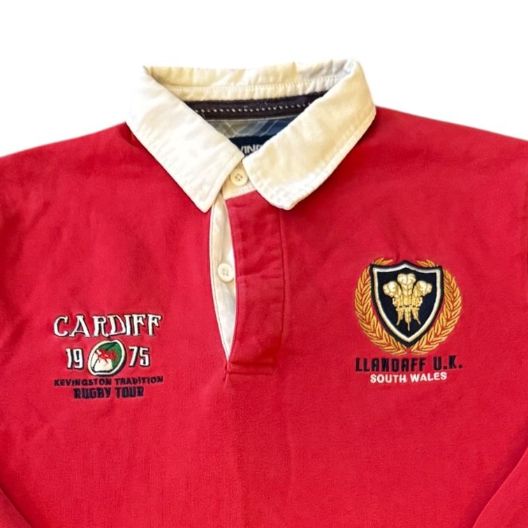 Small Kevingston Red Cardiff Wales Rugby Shirt