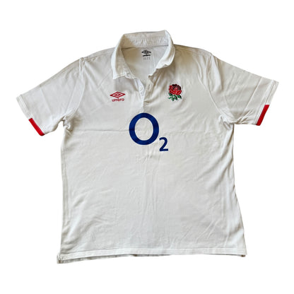 4XL Umbro White England Rugby Shirt
