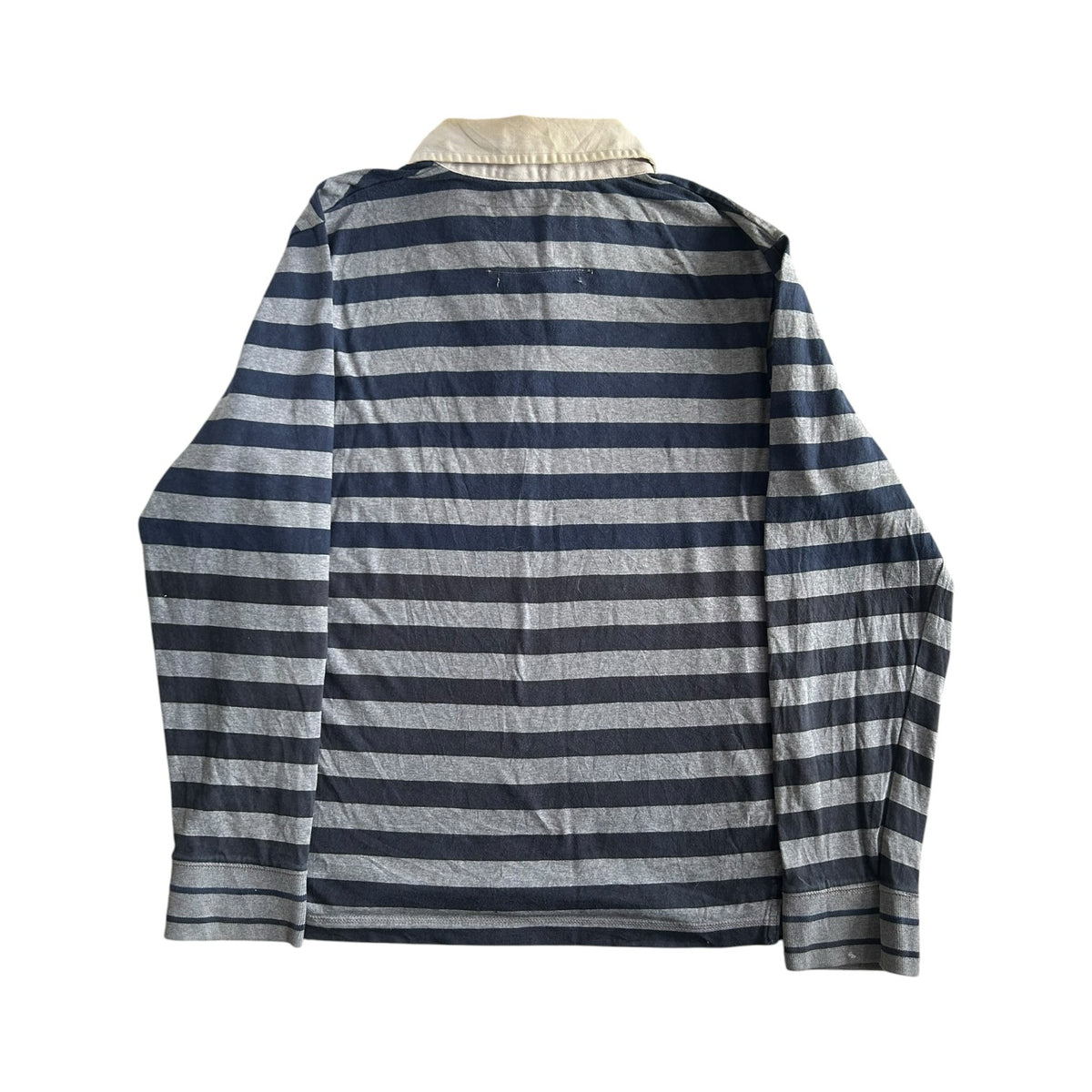 Medium Lafayette Grey and Navy Rugby Shirt