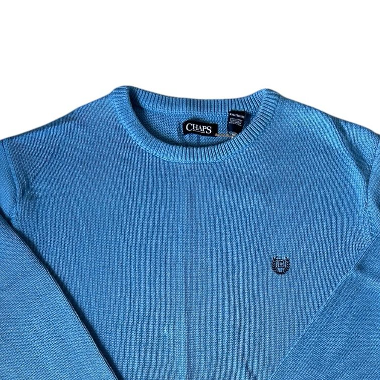 XXL Chaps Light Blue Knitted Jumper