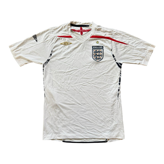 2007-09 Small White Umbro Football Shirt