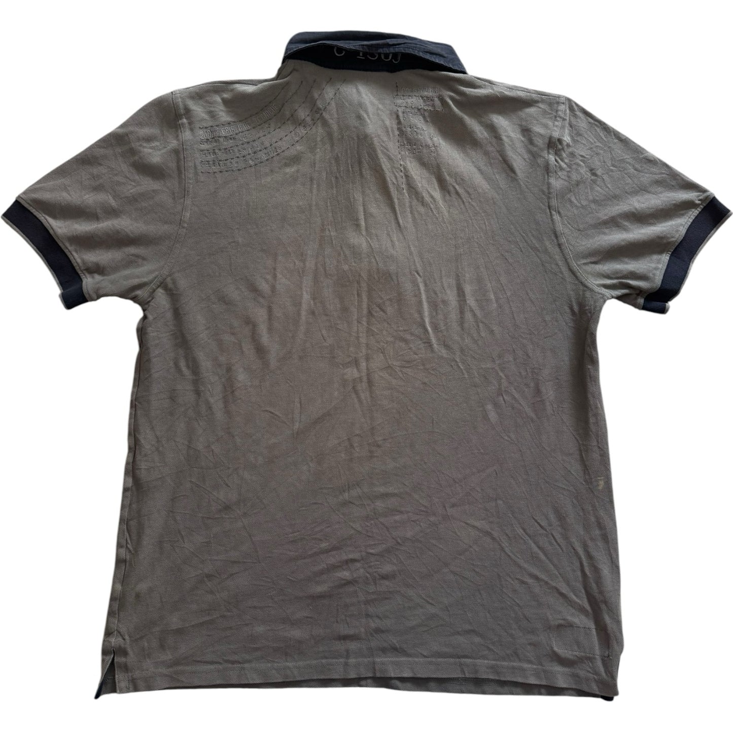 Extra large Aeronautica Militare Khaki Grey Polo Shirt