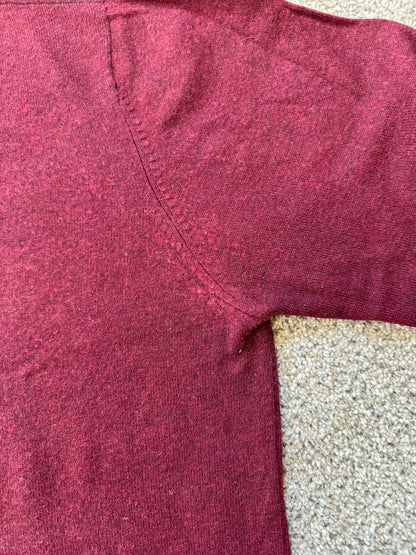 Large Carhartt Burgundy Wool Knitted Jumper