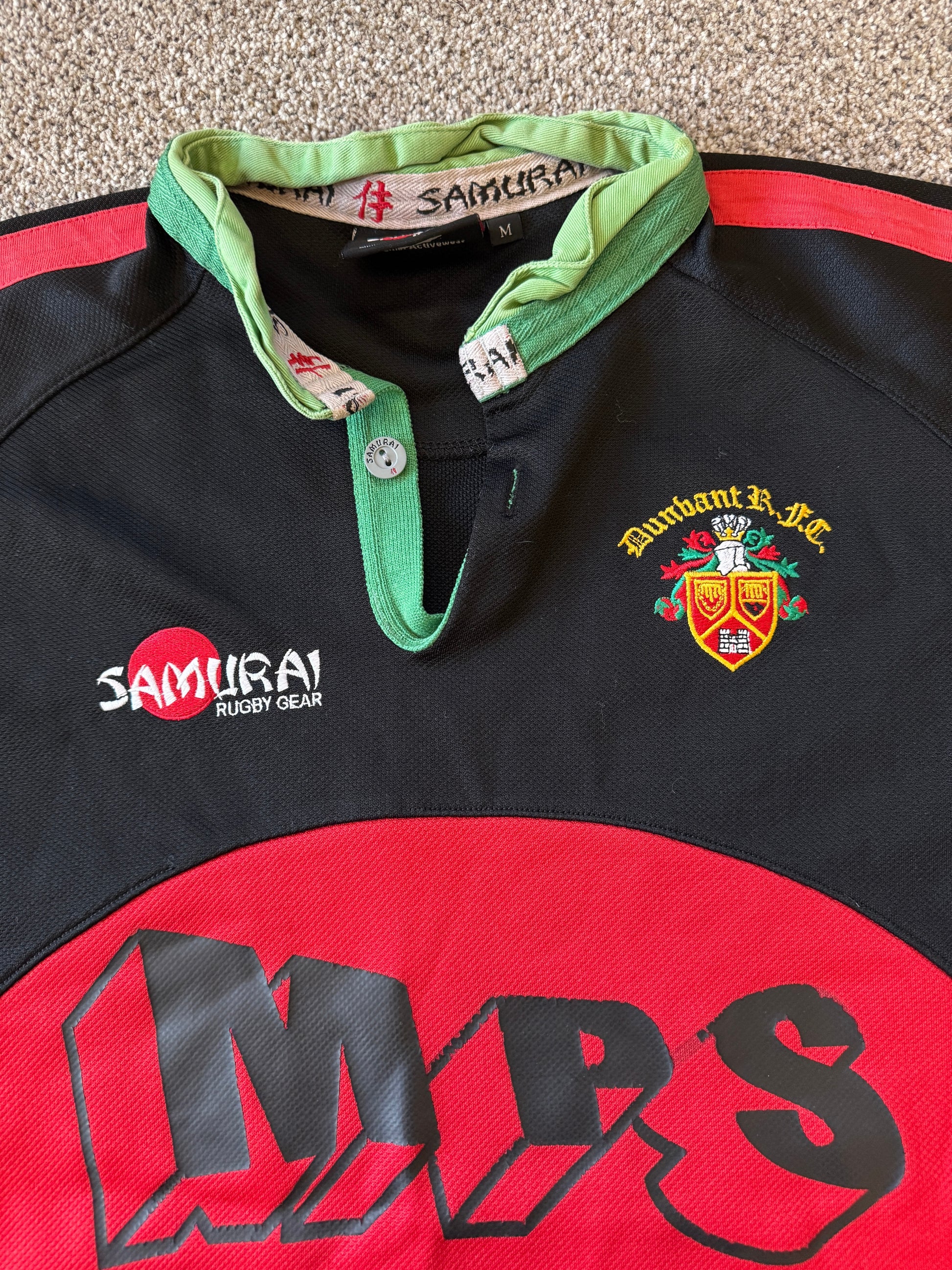 Medium Samurai Dunbant Black Rugby Shirt
