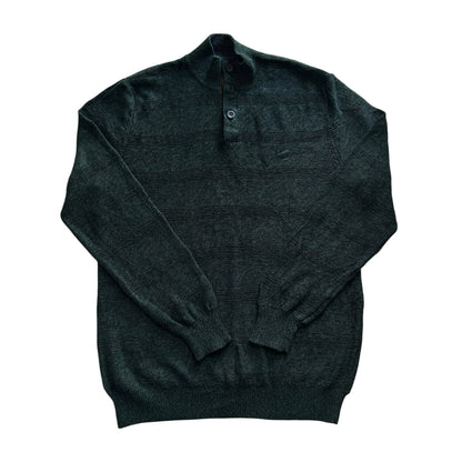 Medium Chaps Green 1/4 Button Jumper
