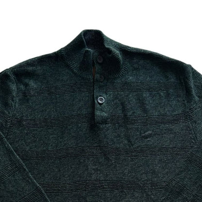 Medium Chaps Green 1/4 Button Jumper