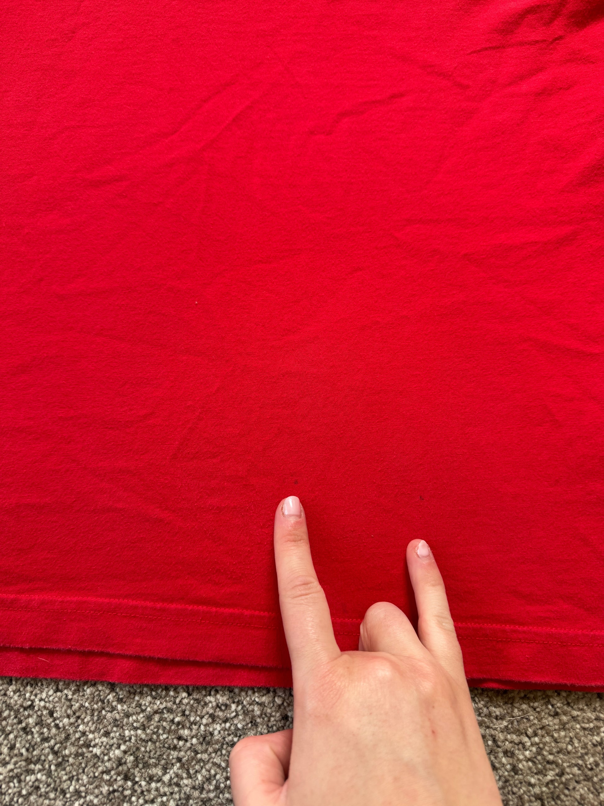 Small Quiksilver Red Long Sleeved T-Shirt