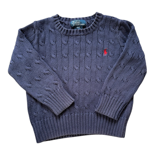 Aged 2 Ralph Lauren Navy Cable Knit Jumper