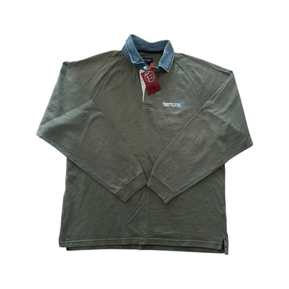 Extra large Throttleman Green Surf Club Rugby Shirt