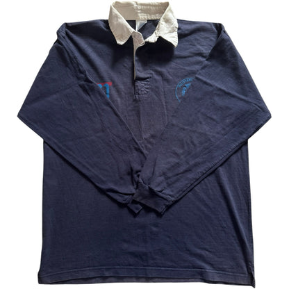Large Classic Tee Navy French Club Rugby Shirt