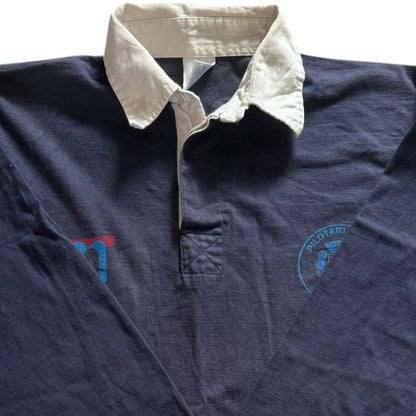 Large Classic Tee Navy French Club Rugby Shirt