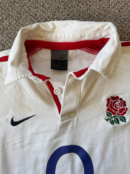Medium 2003-05 Nike England White Rugby Shirt