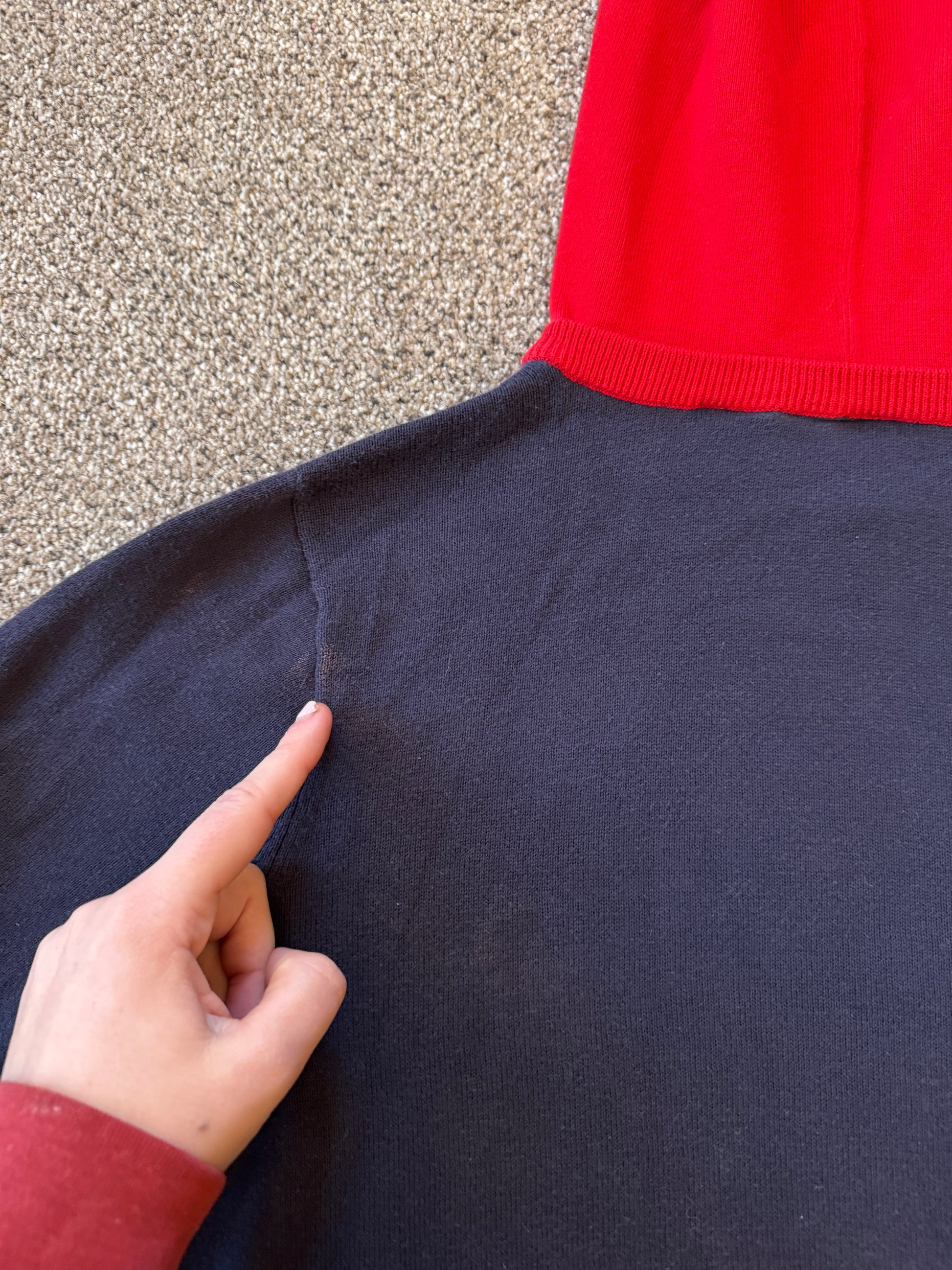 Woman's Medium Ralph Lauren Navy USA Flag Hoodie