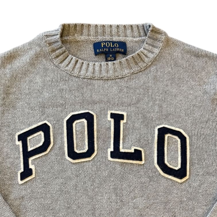 XXS Ralph Lauren Grey Polo Knitted Jumper