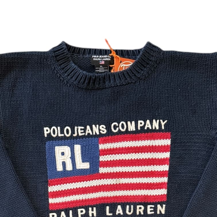 Extra large Ralph Lauren Navy USA Flag Jumper