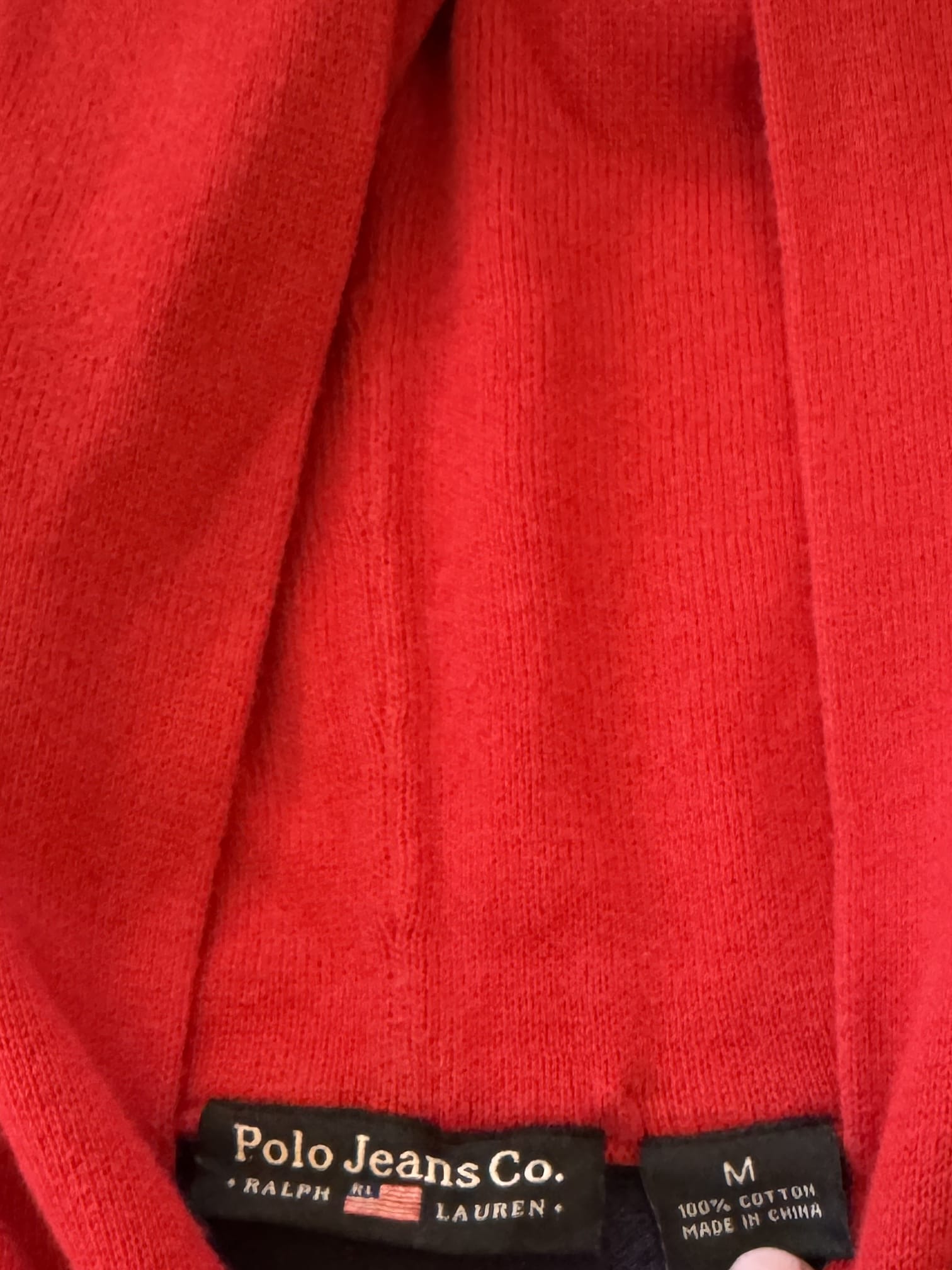 Woman's Medium Ralph Lauren Navy USA Flag Hoodie