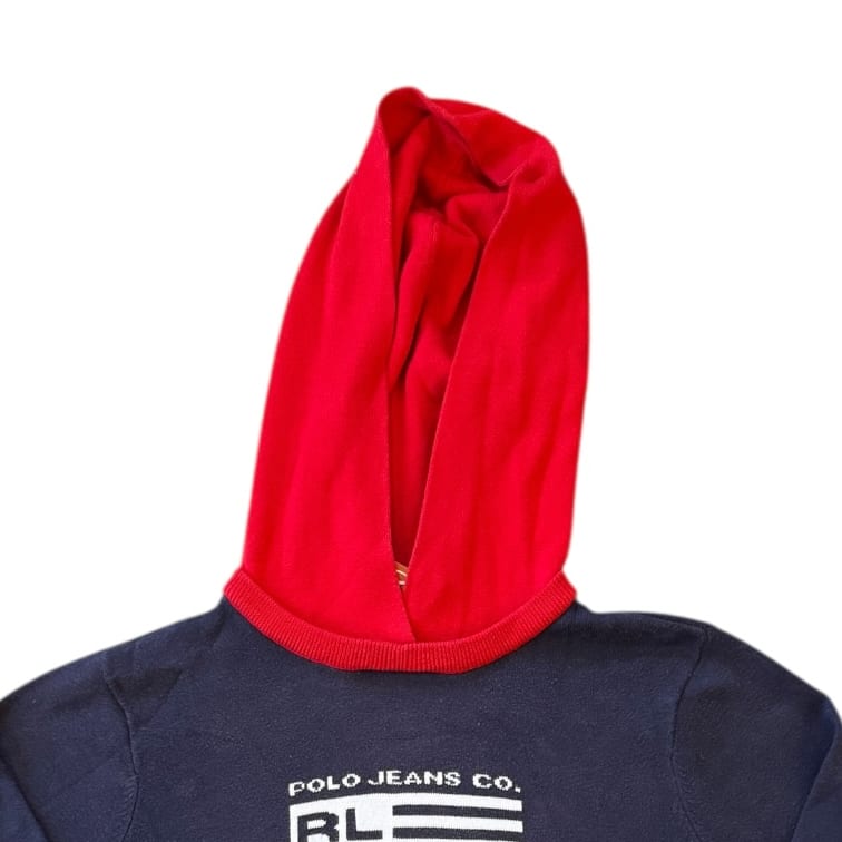 Woman's Medium Ralph Lauren Navy USA Flag Hoodie