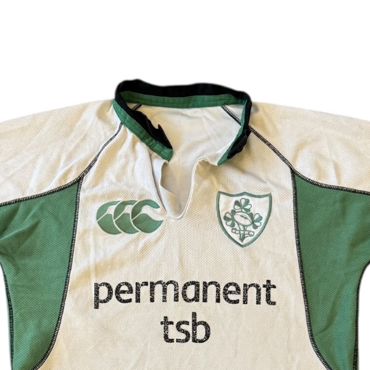 Small Canterbury White Ireland Rugby Shirt