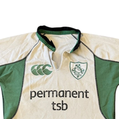 Small Canterbury White Ireland Rugby Shirt
